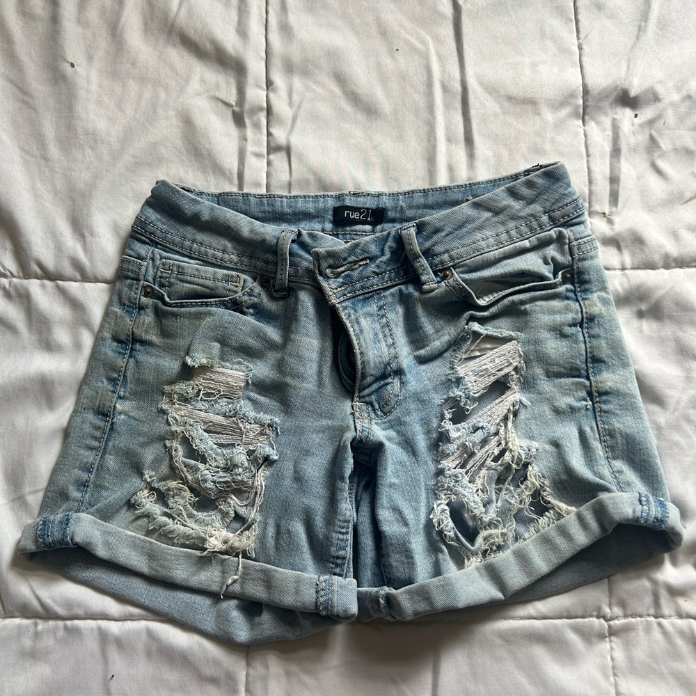 Rue21 Ripped Jean Shorts